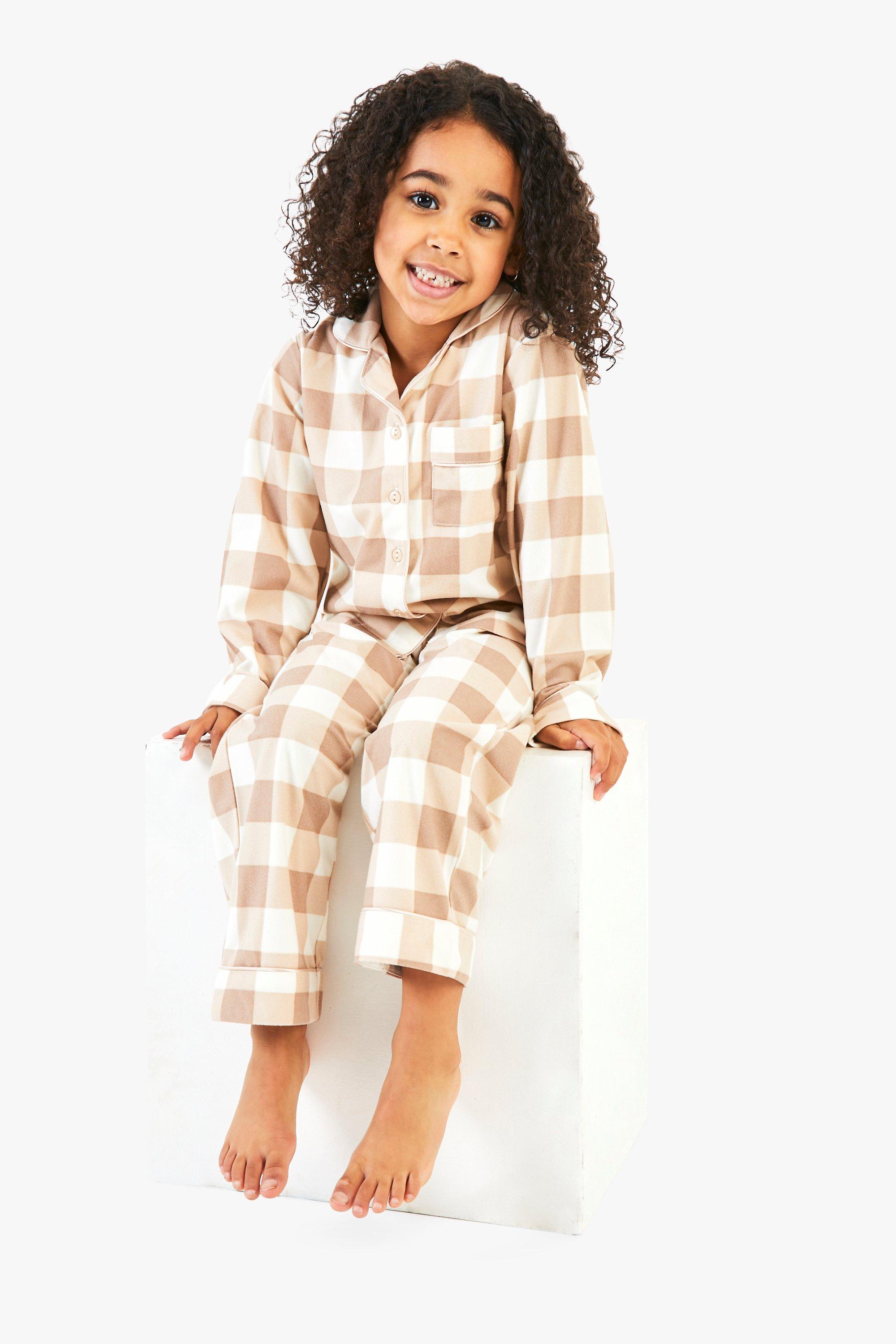 Kids check pyjamas hotsell